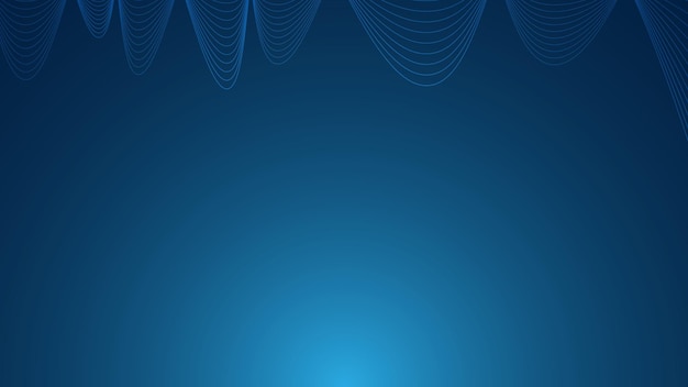 Premium Vector | Abstract wave lines colorful blue isolated on dark  background concept of ai technology digital