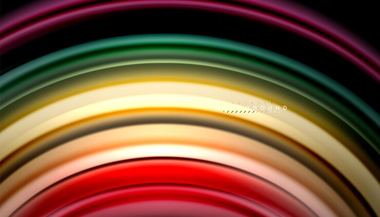 Vector abstract wave lines fluid rainbow style color stripes on black background vector artistic illustration for presentation app wallpaper banner or poster