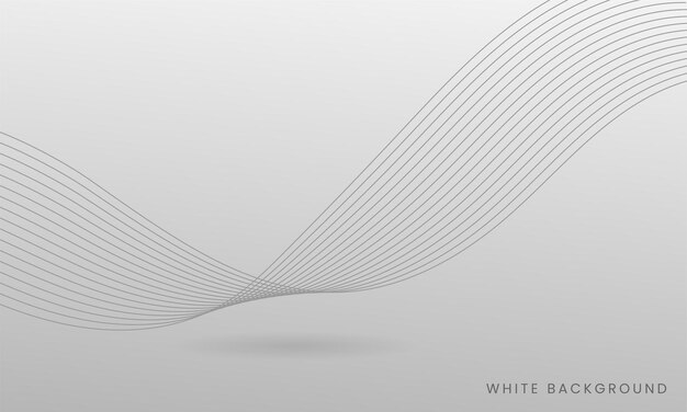 Abstract wave lines shape design on white background