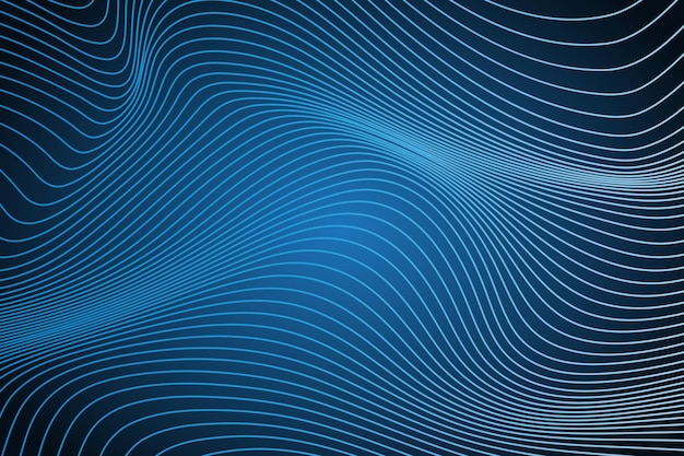 Abstract wave lines tech background