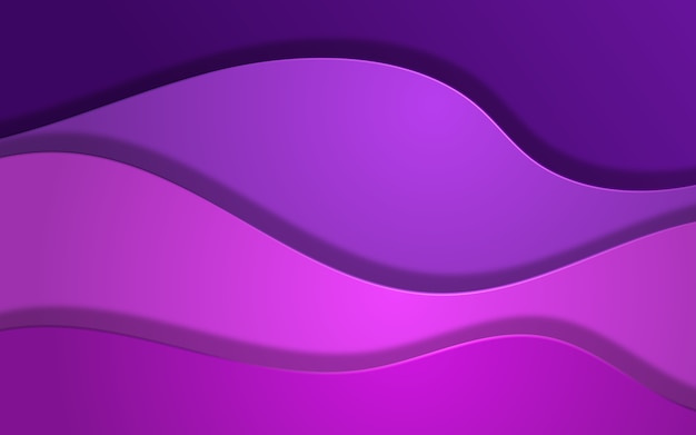 Vector abstract wave overlap background in purple colors