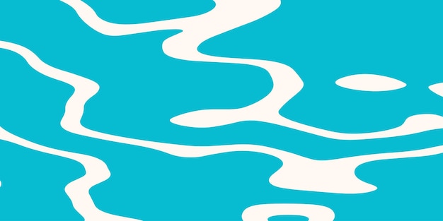 Abstract Wave Pattern in modern en minimalistisch lichtblauw ontwerp