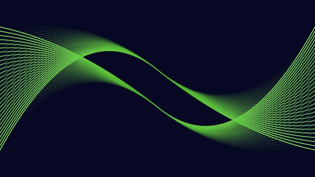 Абстрактный вектор волнового рисунка и волнистые линии с цветом Gradeint