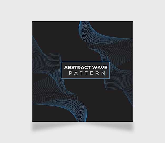 Vector abstract wave pattern