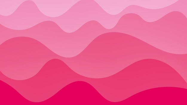 Abstract wave red background