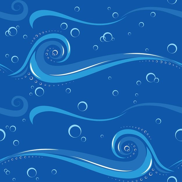 Abstract wave seamless pattern