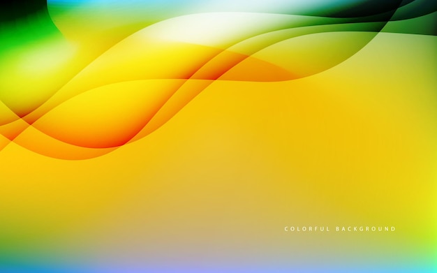 Abstract wave shape gradient color background