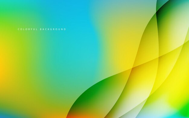 Abstract wave shape gradient color background