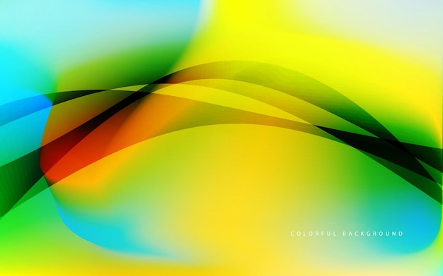 Abstract wave shape gradient color background