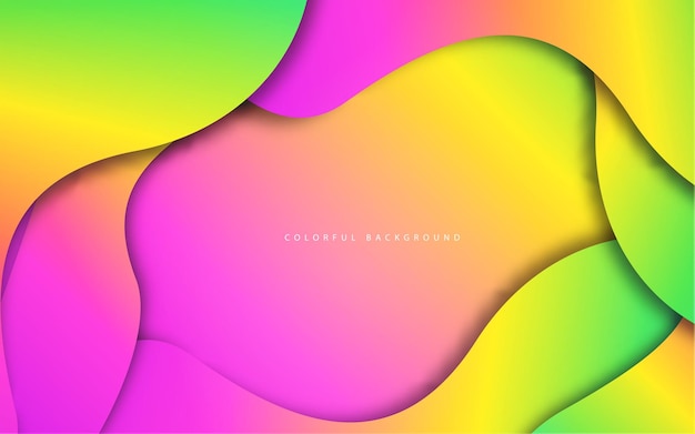 Abstract wave shape gradient color background