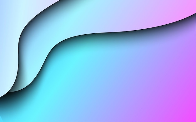 Abstract wave shape gradient color rainbow color background