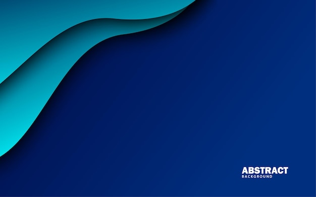 Abstract wave shape navy blue color background vector