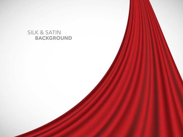 abstract  wave silk satin fabric for grand opening ceremony