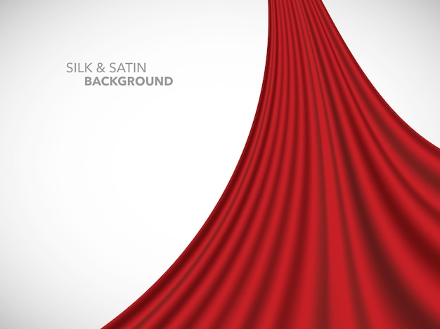 abstract  wave silk satin fabric for grand opening ceremony