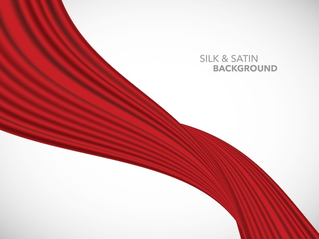 abstract  wave silk satin fabric for grand opening ceremony