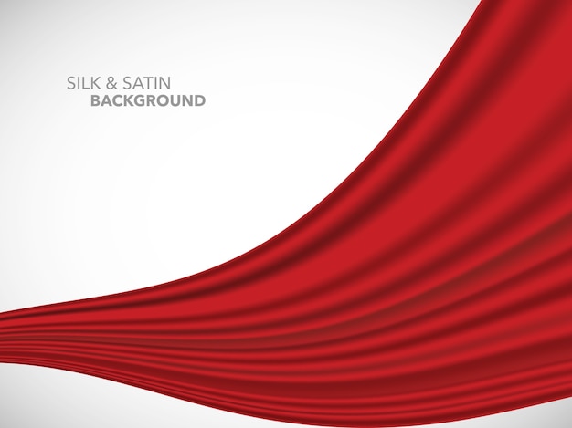 abstract  wave silk satin fabric for grand opening ceremony