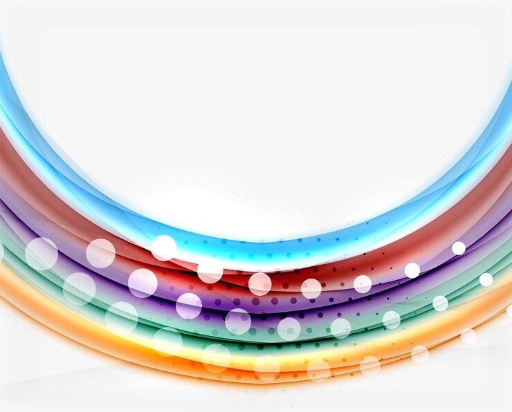 Vector abstract wave template