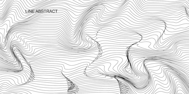 Texture onda astratta sfondo bianco linee vettoriali