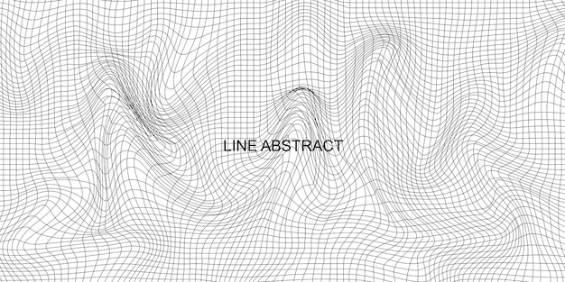 抽象的な波テクスチャ ホワイト バック グラウンド ベクトル線