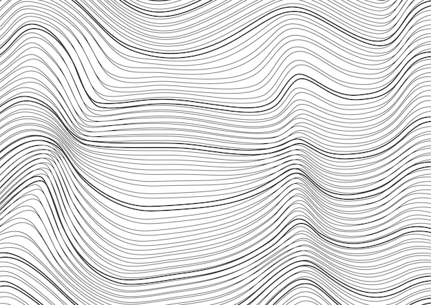 Abstract wave texture with white background vector