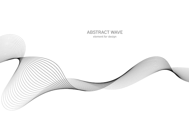 Abstract wave track-equalizerelement voor ontwerp.