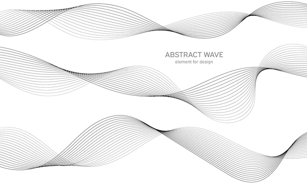 Abstract wave track-equalizerelement voor ontwerp.