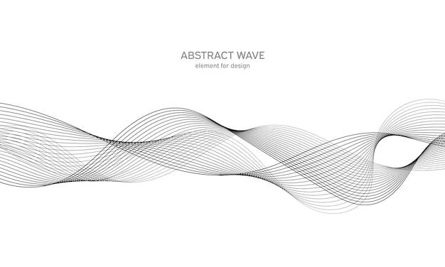 Abstract wave track-equalizerelement voor ontwerp.