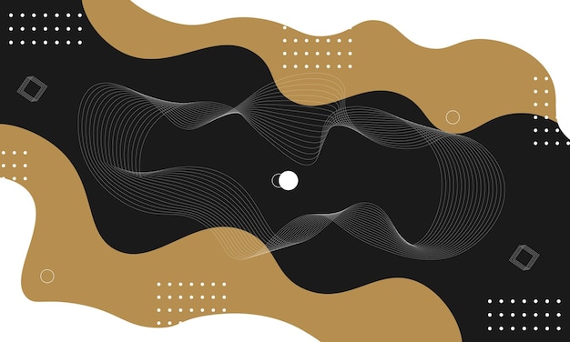 Abstract Wave with Lines Created Using Blend Tool