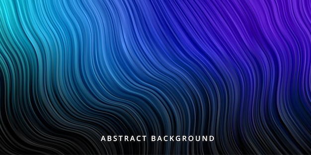 Abstract waves background. Stripe line pattern wallpaper in black blue color