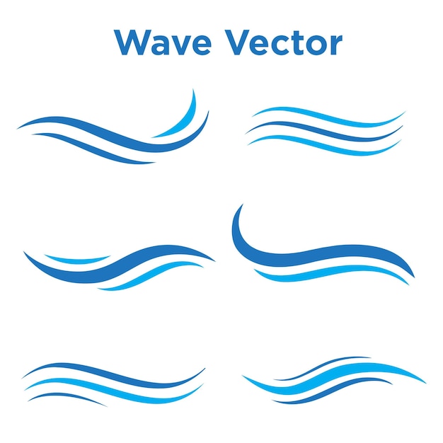 Abstract waves vector logo