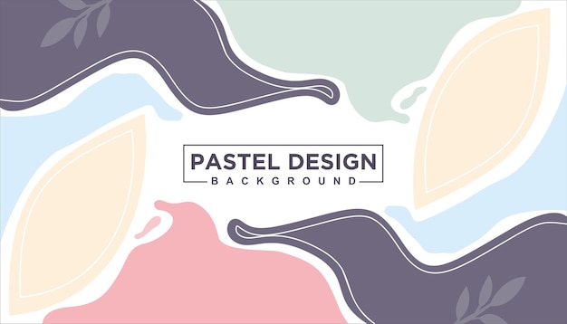 Abstract wavy background pastel color design