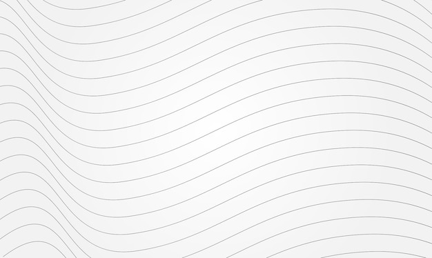 Abstract wavy background. Thin black line on white. wave lines