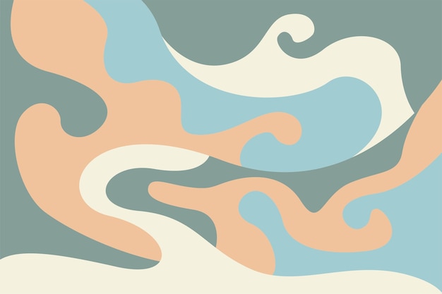 抽象的な波紋の背景 パステル色の背景