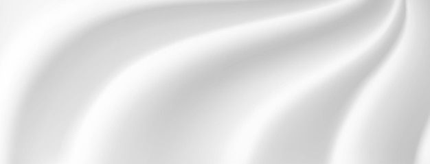 Abstract wavy background in white and gray colors