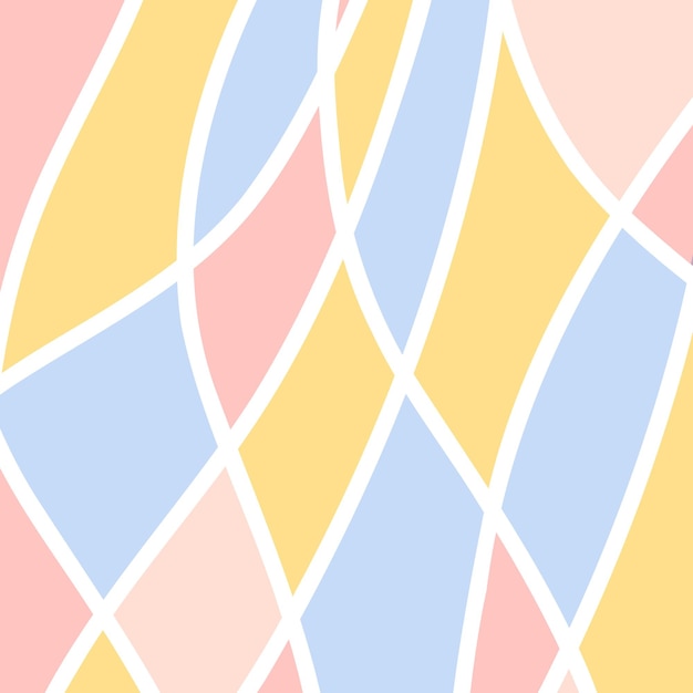 Abstract wavy background with intersecting white lines dynamic multicolor spring diamond pattern