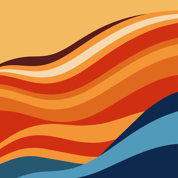 Vector abstract wavy background