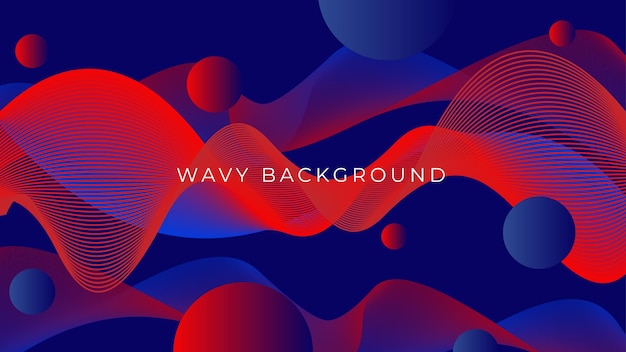 Abstract Wavy Colorful Background