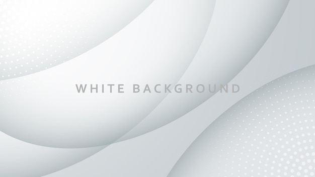 Abstract wavy dimension white background