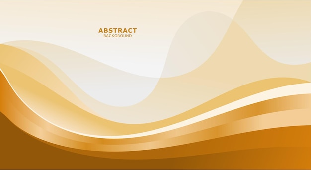 Abstract wavy golden background