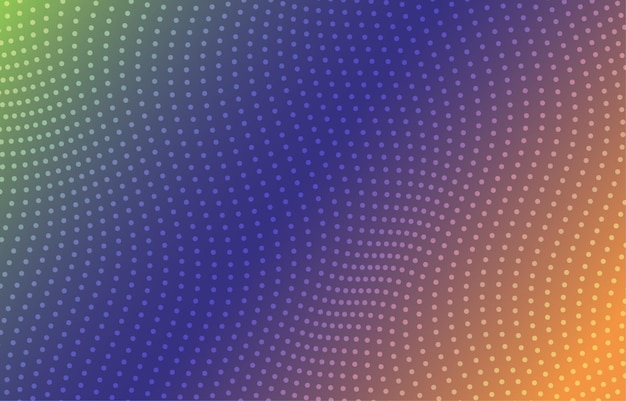 Abstract wavy halftone background with gradient color