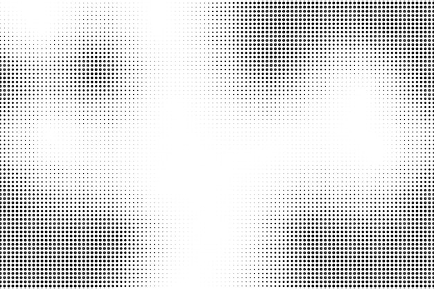 Абстрактный волнистый фон полутоновых точек, монохромный дизайн для фонового эффекта