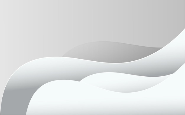 Abstract wavy illustration in gray color Dynamic motion web background with waves