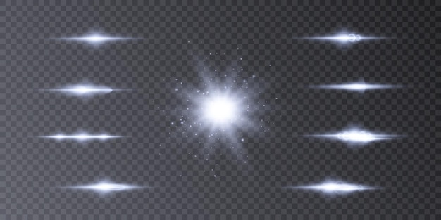 추상적인 파동 빛 효과: 빛의 선의 밝은 움직임 박이는 파동 PNG 터