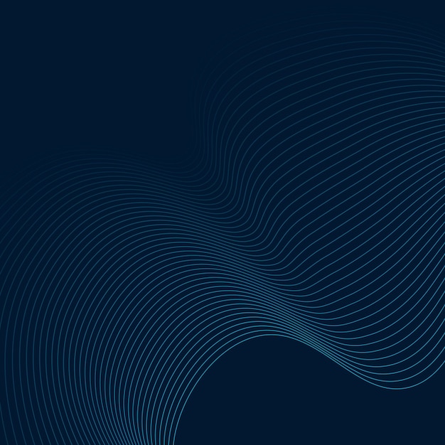 Abstract linea ondulata sfondo dinamico onda sonora modello ondulato stile linea arte modello di progettazione