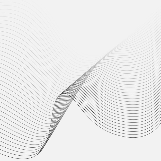 Vettore abstract linea ondulata sfondo dinamico onda sonora modello ondulato linea elegante arte e sfondo web