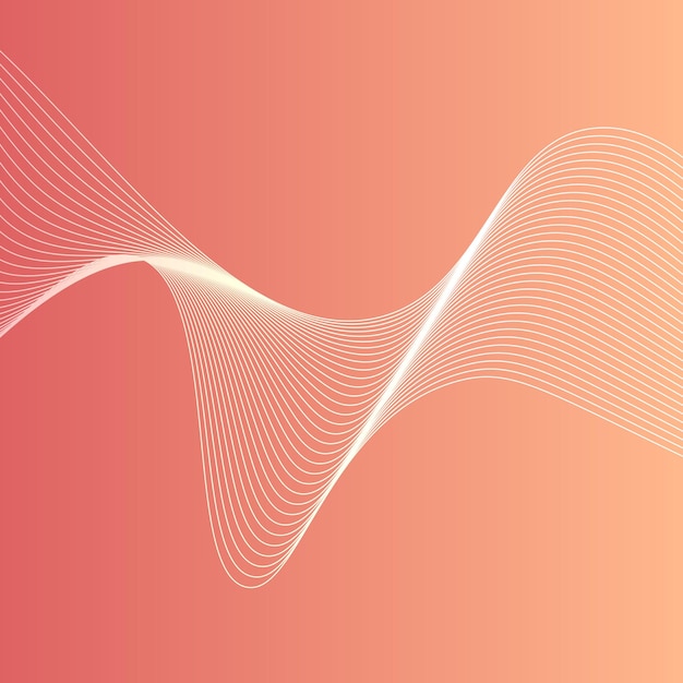 Abstract wavy line background dynamic sound wave wavy pattern stylish line art and web background