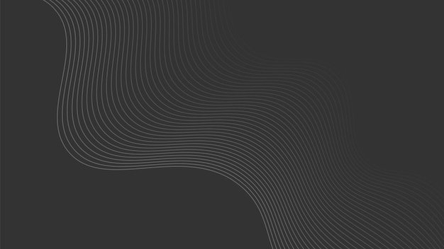 Abstract Wavy Line Background in Minimalistic Style