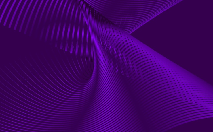 Vector abstract wavy line purple sounds vector background design