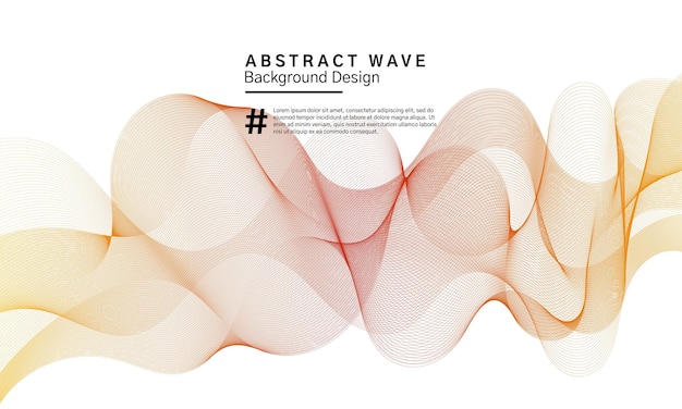 추상 물결선 배경 디자인