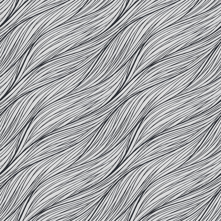 Vector abstract wavy lines seamless patterns set floral organic like vector illustration